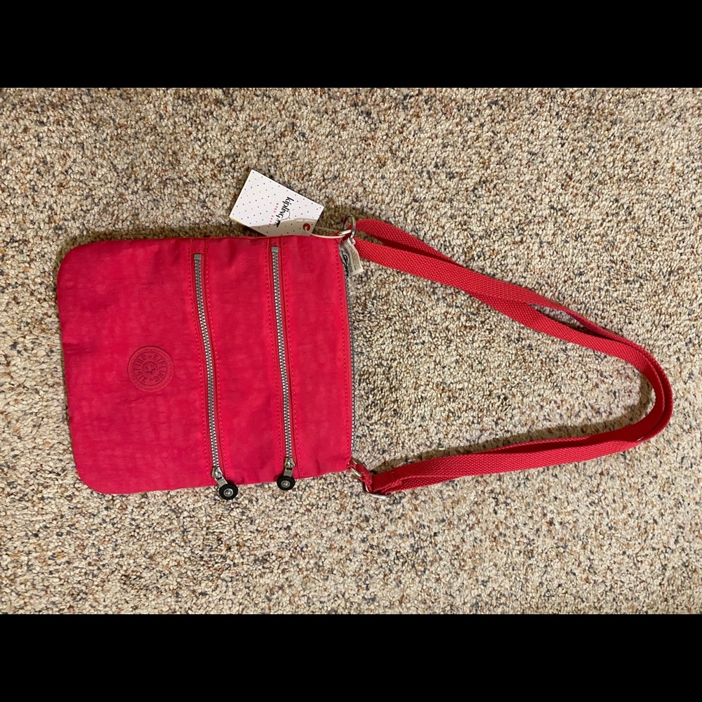 Kipling vibrant pink keiko crossbody bag NWT
